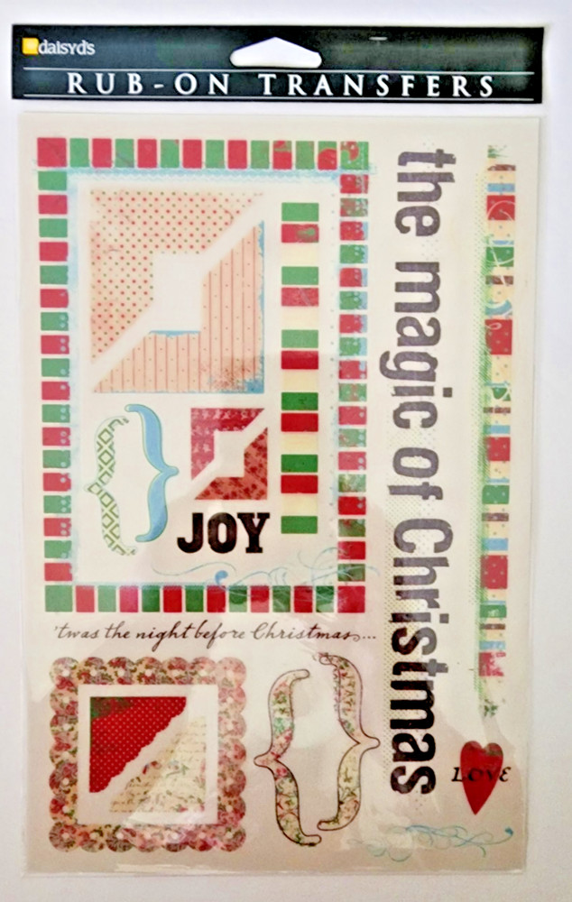 Sealed Vintage Daisy D’s Rub On Transfer – The Magic Of Christmas – 17441