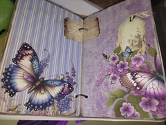 Butterfly And Flowers Junk Journals Small Scrapbook USA Seller