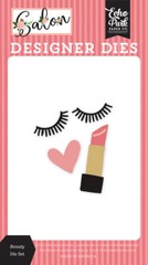 Salon Designer Dies Echo Park Eyelashes, Lipstick, Heart, Cosmetics, metal dies