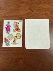 Vintage 1994 PVI HBPI Flintstones Prism Holographic Sticker Sheet Unused RARE!