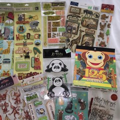 Zoo Animals Safari Scrapbooking stickers Lot