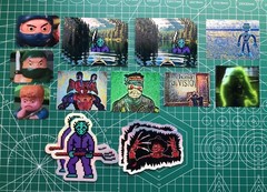 Custom Arcade Marquee Sticker Decal Holographic Glossy Vinyl @2×6”