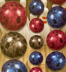 BOWLING Card-Stock Stickers (19pc)Scrappin’Sports•Balls•Lane •Pins•Strike•Player