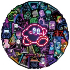 50PCS NEON STICKERS