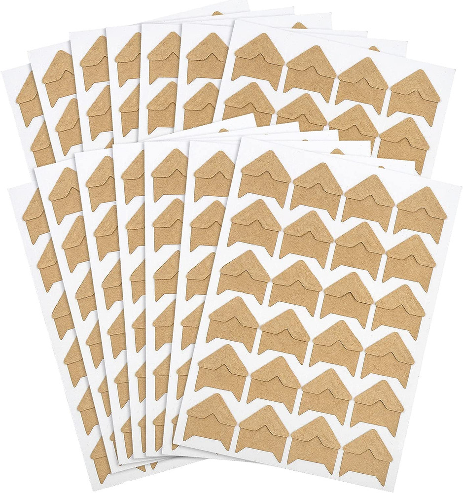 12 Sheets/288 PCS Photo Corner Stickers, Self-Adhesive