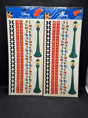 Two (2) NOS SandyLion Disney Theme Park Scrapbook Sticker Border Sheet