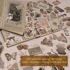 Cute 200-Pcs Vintage Sticker Set – Perfect for Journaling and Personalization
