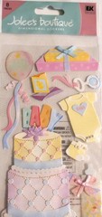 RARE! BABY SHOWER! Huge Cake,Pastel Colors, Balloons, Presents Toys 8 pcs