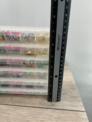 Craft Mates Embellishments Beads 6 Lockables Organizers Junk Journal Craft Lot
