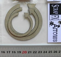 CHIPBOARD Die Cuts Various ARROW Mixed Shapes Scrap FX- 4 Style Choice B