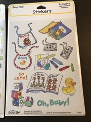NEW Suzy’s Zoo Baby Stickers 2 Packages of 4 sheets/pkg Sealed