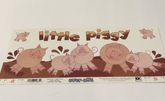 EK Success Scrapbook Title Over-all Little Piggy Pig Farm Country EKOV/161 NEW