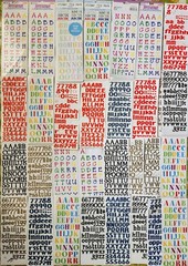 Memories Forever Colorbok Alphabet Letters Scrapbooking Lot Stickers 1000s VTG