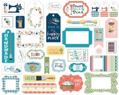 Carta Bella Paper CRAFT & CREATE Frames & Tags Ephemera Pieces~NICE~Quick Ship!