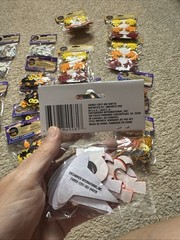 Halloween Scrapbook Felt Stickers, Fall Leaves, & Googly Eyes LOT OF 19