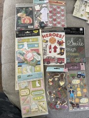 Mixed Lot 80 Stickers Sandy Lion Jolee’s Paper Studio Debbie Mumm Vintage New