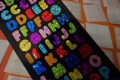 Sandylion Vintage Sticker Lot 30 Mods Prismatic Glitter Mylar Vintage 90s
