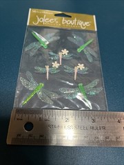 Jolee’s Botique Stickers Dimensional Dragonfly Shimmery Scrapbooking Retired
