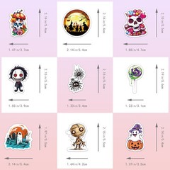 50PCS Halloween Stickers – «Trick or Treat» & Ancestor Honoring Theme Decals for