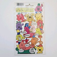 Vintage 1983 MR. MEN & LITTLE MISS Scratch & Sniff Stickers Mr Messy – Chocolate