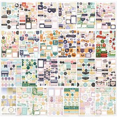 Aesthetic Greenery Planner Stickers for Fun Planning – 1100+ Multicolor