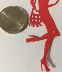 WOMAN WITH PURSE Die-Cut(6pc) 1″x 3″•Working Girl•Female•School •Dancer•Stripper
