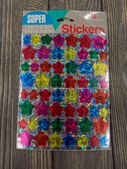 Vintage American Greetings Super Stickers Holographic Glitter Stars RARE 80’s