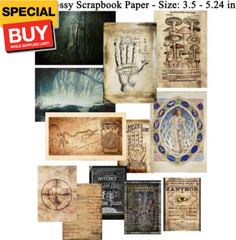 Dark Academia Junk Journal Supplies, Vintage Skull Decoupage Paper for Scrapbook