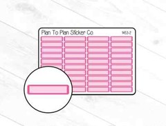 1453-2~~Dark Pink Rounded Labels Planner Stickers.