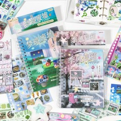 Japanese Sticker Book – 30 Sheet Sticker Book for Journaling & Scrapbooking |…