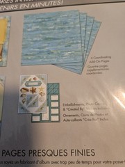 Paper Reflections scrapbook almost finished pages SEASIDE 50 pieces
