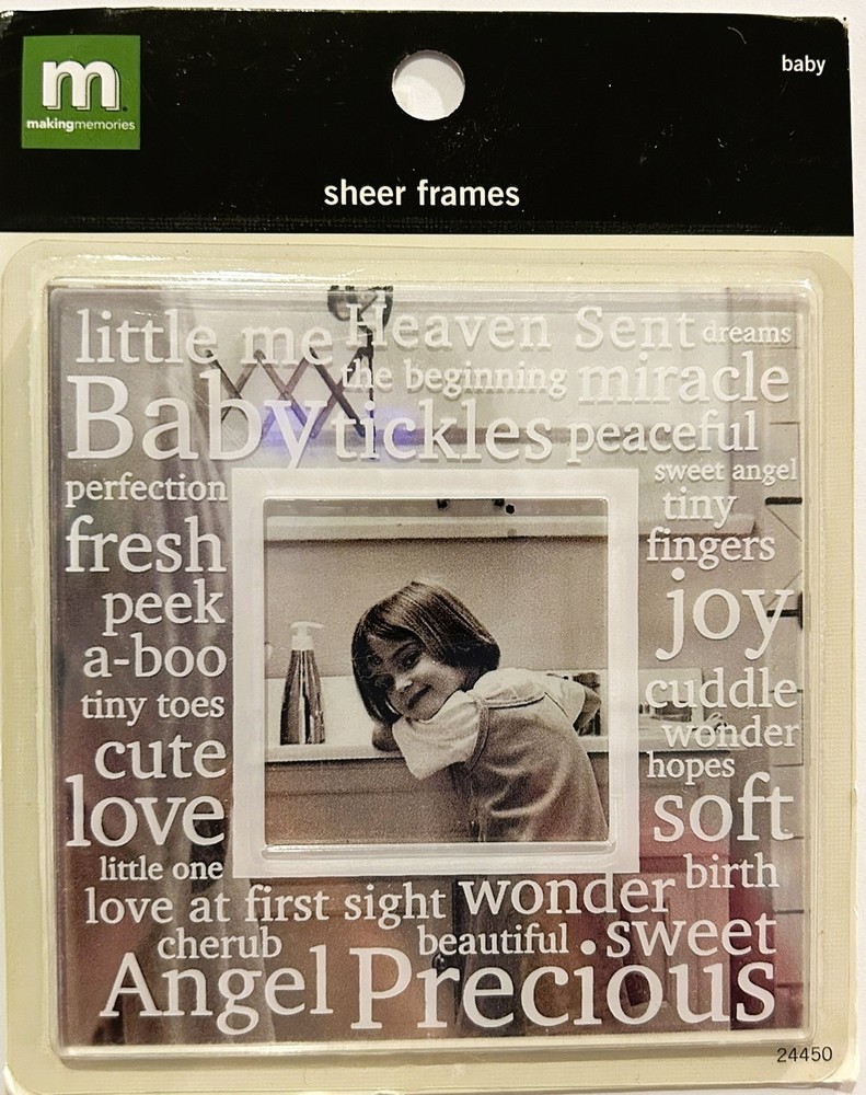 Sheer Frames – Baby, scrapbook embellishment – Making Memories 450