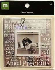 Sheer Frames – Baby, scrapbook embellishment – Making Memories 450