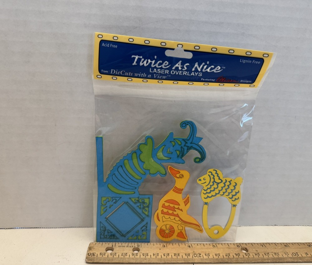Ellison Designs «Twice As Nice» Laser Overlays Die Cuts With A View, Baby Toys