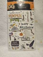 scrapbook stickers Halloween Some 3D – NEW Crafters Square 15 Pieces Scary