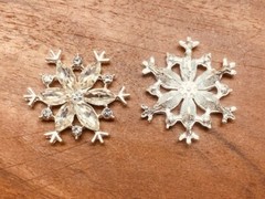Christmas rhinestone snowflakes (set of 4)
