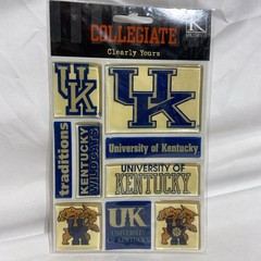 K&Company COLLEGIATE Clearly Yours Dimensional Sticker Kentucky Wildcats