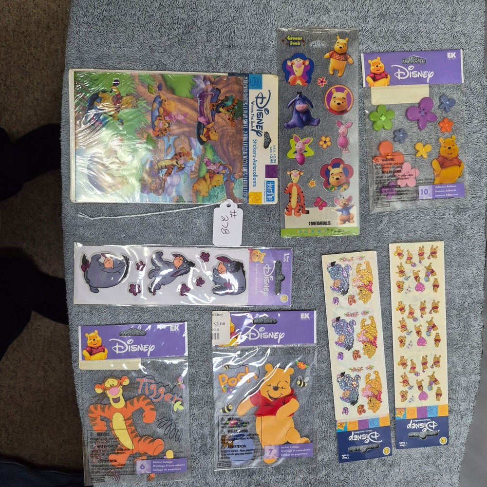 disney winnie the pooh and freinds sticker sheets new 8 sheets