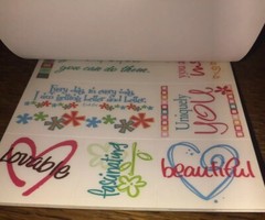 Deja Views Girl Talk Friends Hang Out Tablet Scrapbook Stickers Craft POS-125