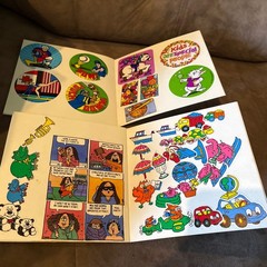 3 Vintage 1990’s Sticker Books Filled With Stickers – Trolls, Sanrio