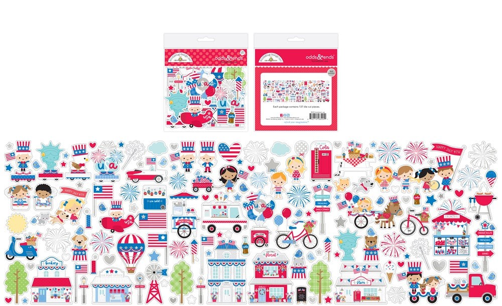 Hometown USA Odds and Ends Die Cuts Set – 137 Pieces
