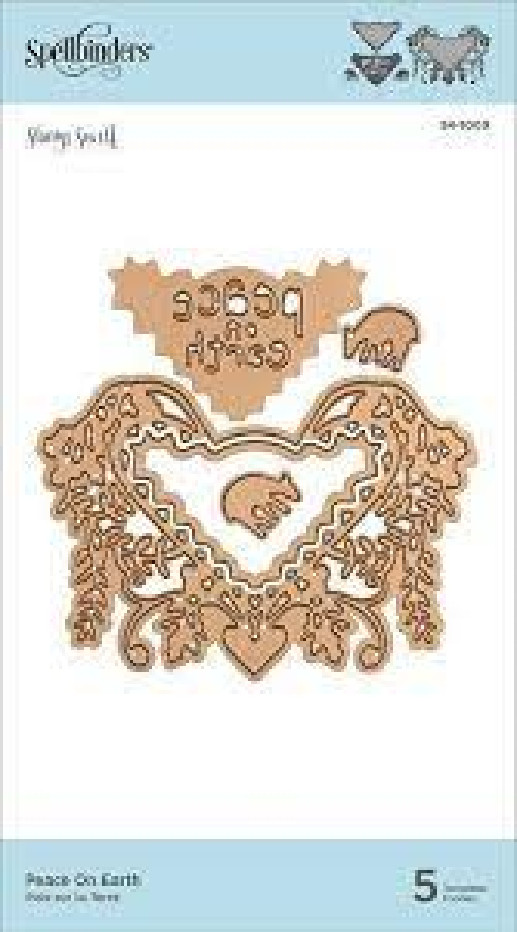 Spellbinders Metal Craft Die PEACE ON EARTH S4-1009