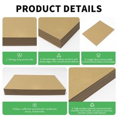 Chipboard Sheets 8.5″ x 11″ – 25 Sheets, 50PT Thick for Book Binding, Scrapbo…