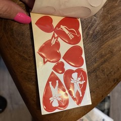 VTG EUREKA Valentine Silhouette seals Book