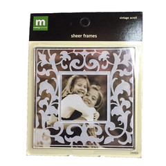 Lot of 6 ‘Making Memories’ Sheer Frames Vintage Scroll Pattern NEW Scrapbooking