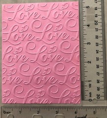 5 Anna Griffin Scripted Love Embossed Card Fronts