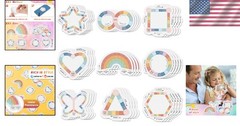 Anxiety Sensory Stickers 36 Pack Rainbow Textured Fidget Relief for Teens Adults
