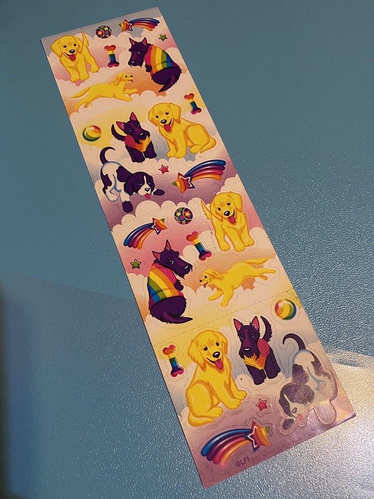 Lisa Frank Sticker Strip S284 Puppies