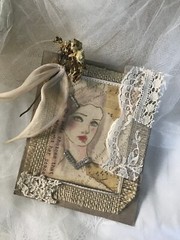 Journal Ephemera Handmade Card Journal Insert Vintage Small Journal Cover
