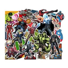 Marvel Superhero Stickers Skateboard Laptop Luggage Decal Hydro Flask Pack 50pc